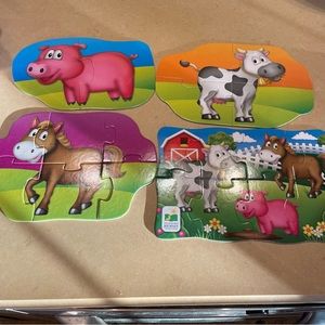 Kids Toys The Learning Journey Farm Animals Puzzles Set of 4